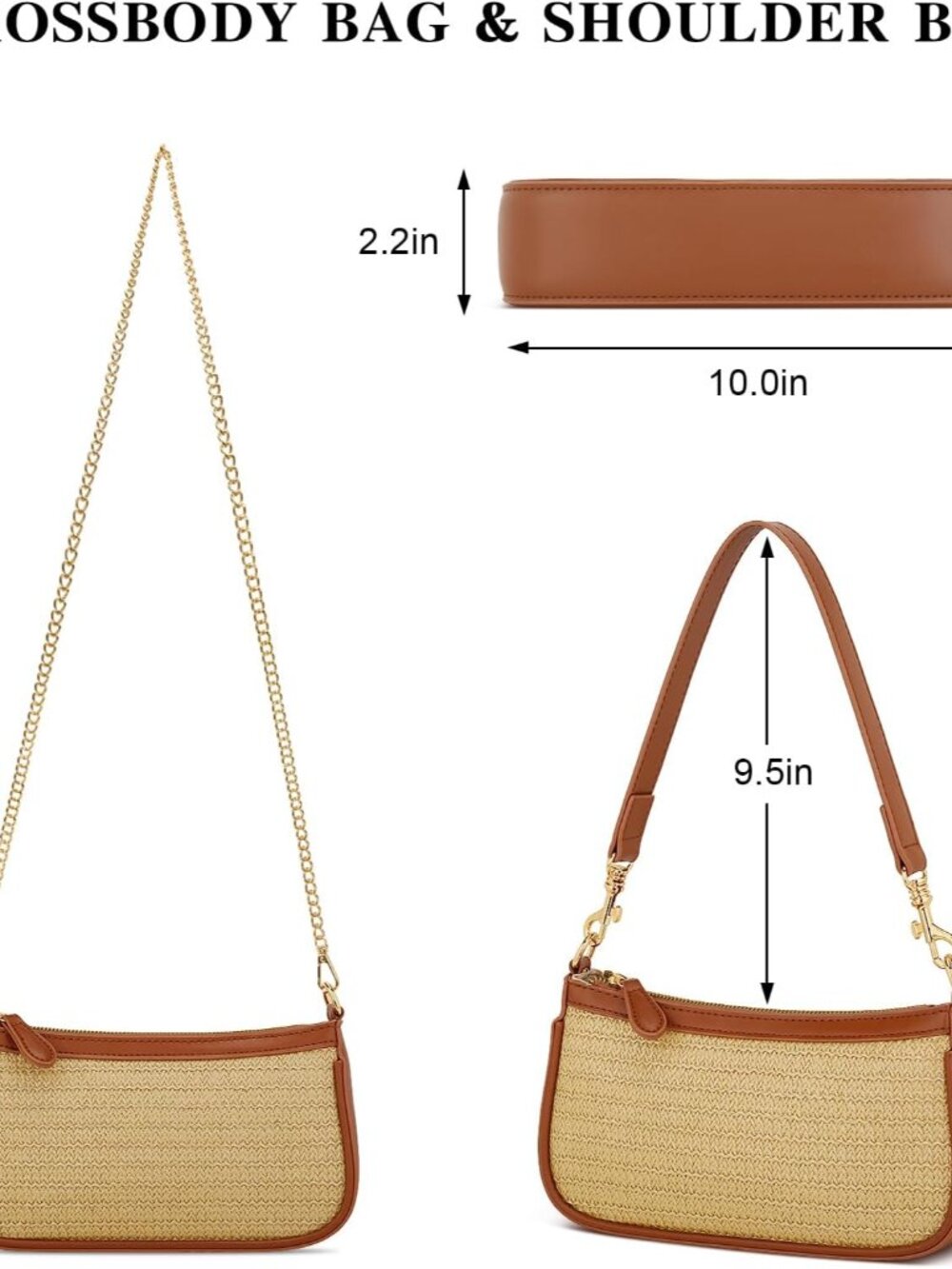Small Shoulder Bag for Women - Mini Purses for Women Vegan Leather Purse Classic - Picture 3 of 6
